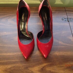 Patent Leather D'Orsay Heels Size 9